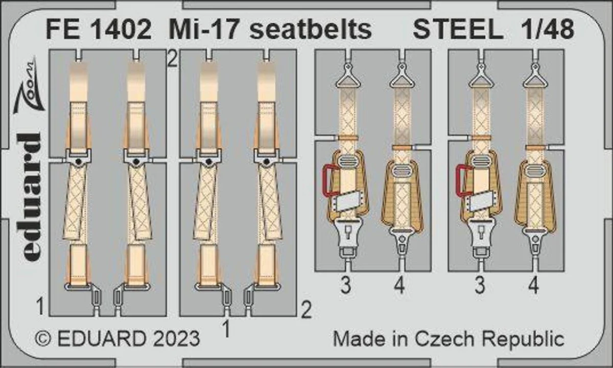 Eduard 1/48 Eduard Mi-17 seatbelts STEEL Zoom set