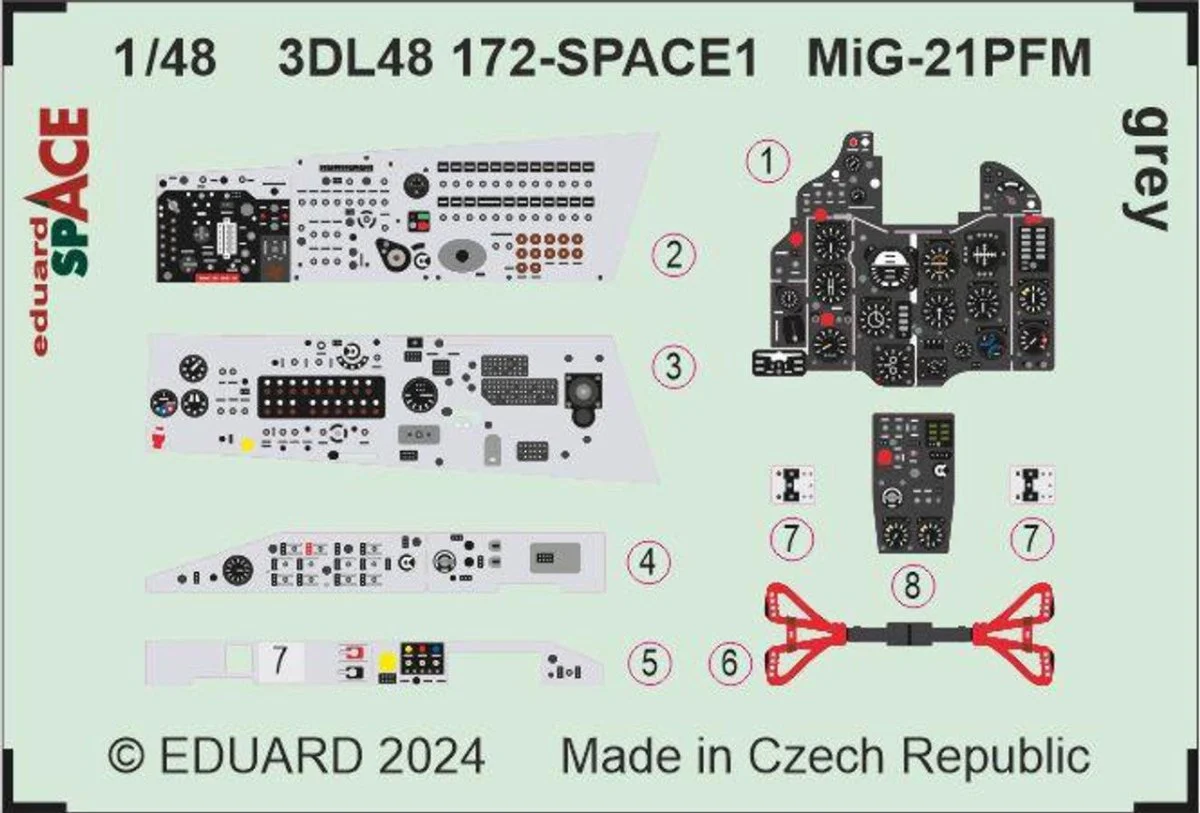 Eduard 1/48 Eduard MiG-21PFM grey SPACE 1/48