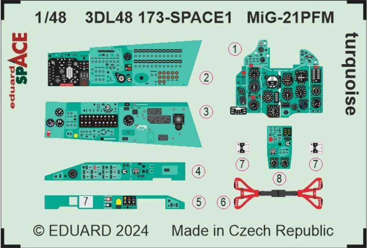 Eduard 1/48 Eduard MiG-21PFM turquoise SPACE 1/48