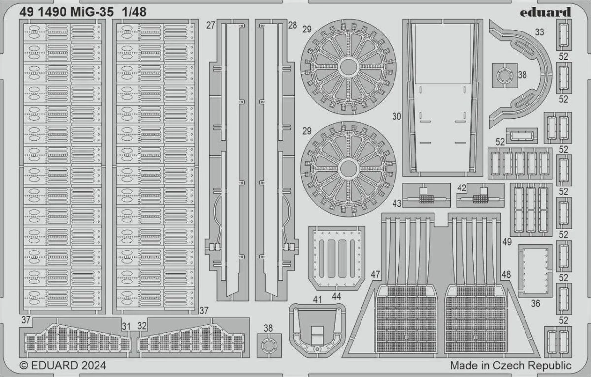Eduard 1/48 Eduard MiG-35 Photo etched set for HOBBY BOSS