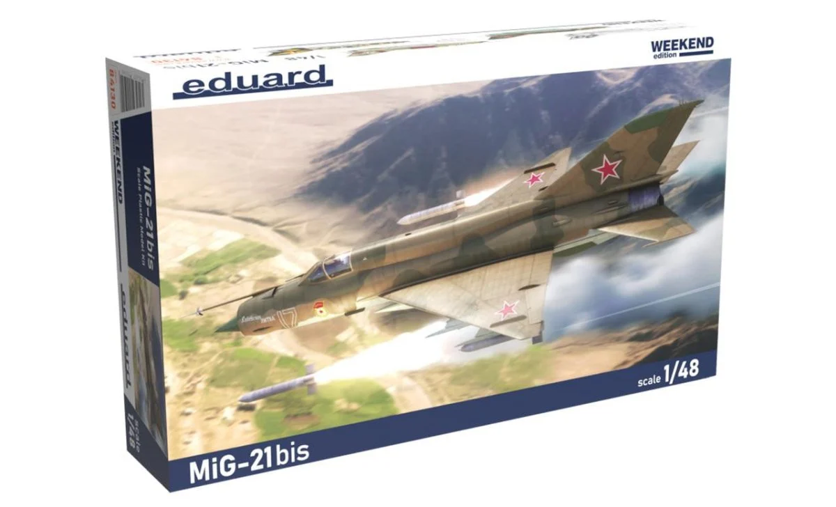 Eduard 1/48 Eduard MiG21bis Soviet Jet Fighter Plastic Model Kit