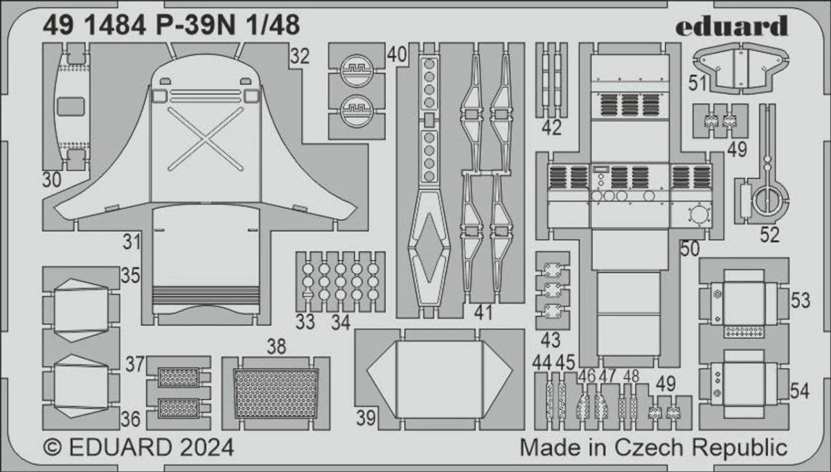 Eduard 1/48 Eduard P-39N Photo Etch set for ARMA HOBBY