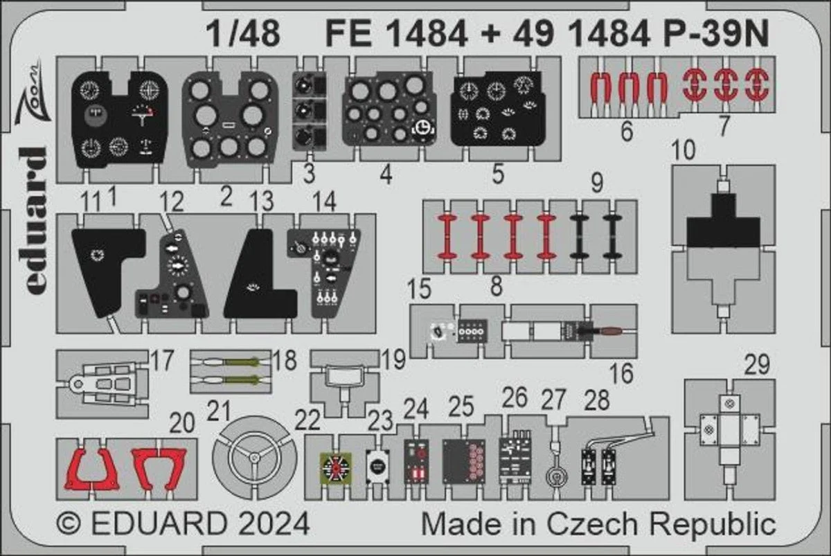 Eduard 1/48 Eduard P-39N Zoom set for ARMA HOBBY
