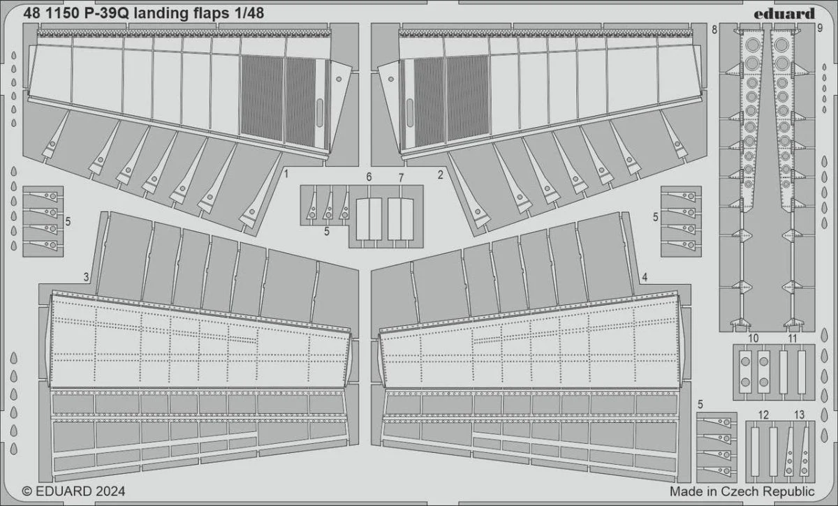 Eduard 1/48 Eduard P-39Q landing flaps Photo Etch set for ARMA HOBBY