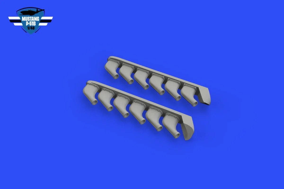 Eduard 1/48 Eduard P-51B/C exhaust stacks 1/48