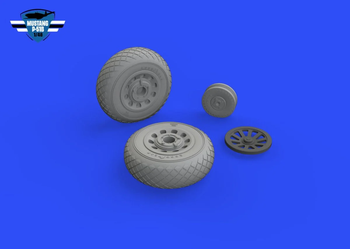 Eduard 1/48 Eduard P-51B/C wheels diamond tread 1/48
