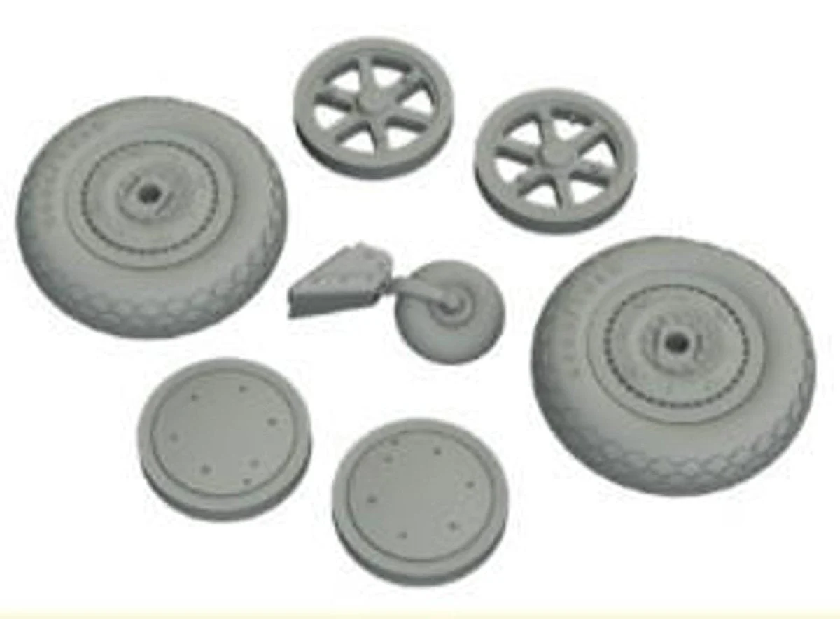 Eduard 1/48 Eduard SBD5 Wheels for ATE & RMG (Resin)