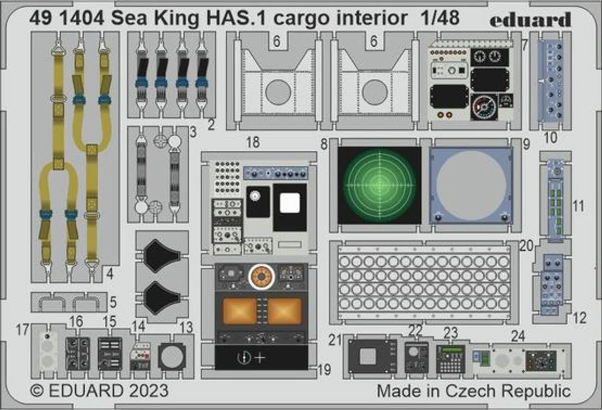 Eduard 1/48 Eduard Sea King HAS.1 cargo interior Photo Etch
