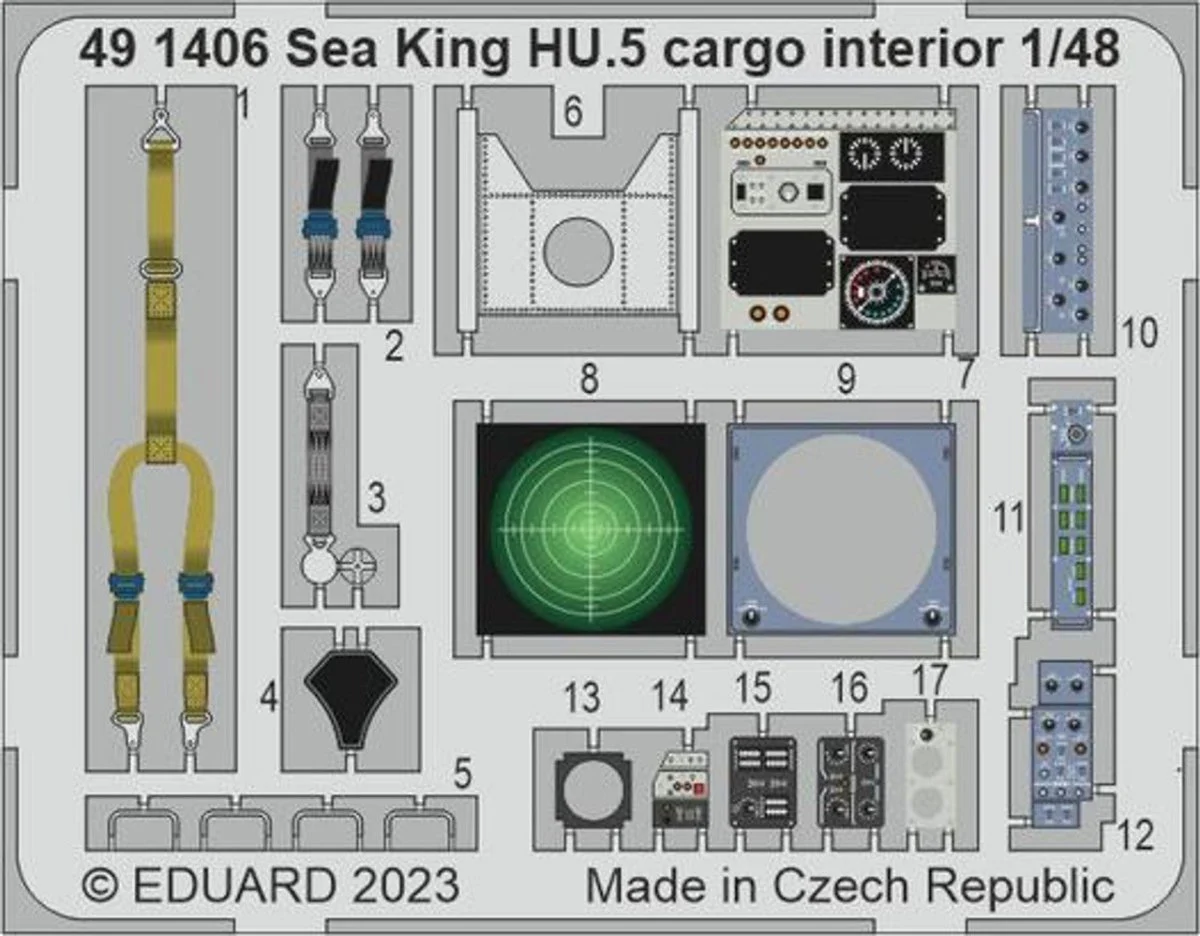 Eduard 1/48 Eduard Sea King HU.5 cargo interior Photo Etch