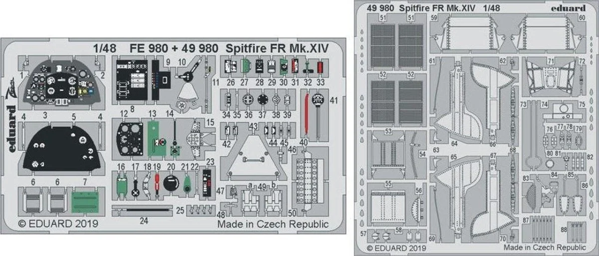 Eduard 1/48 Eduard Spitfire FR Mk XIV for AIR (Pre-Painted)