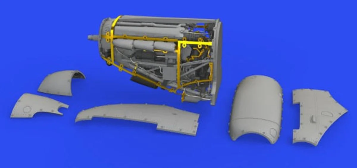 Eduard 1/48 Eduard Spitfire Mk I Engine for EDU (PE & Resin)