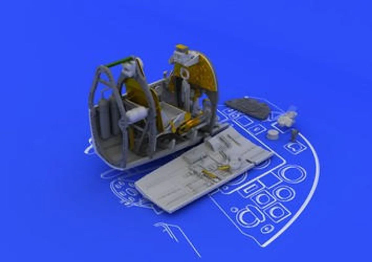 Eduard 1/48 Eduard Spitfire Mk IX Cockpit for EDU (PE & Resin)