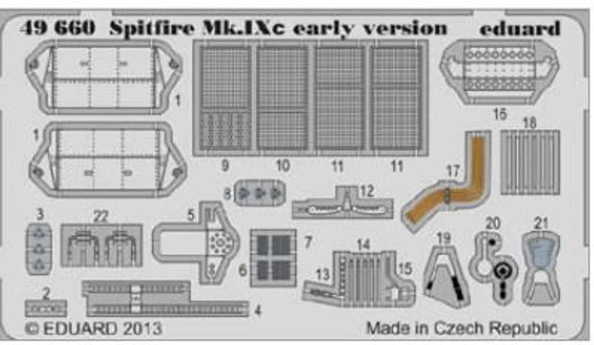 Eduard 1/48 Eduard Spitfire Mk IXc Early for EDU (Pre-Painted)