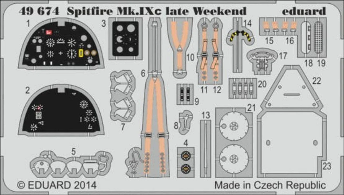 Eduard 1/48 Eduard Spitfire Mk IXc Late Weekend for EDU (Pre-Painted)