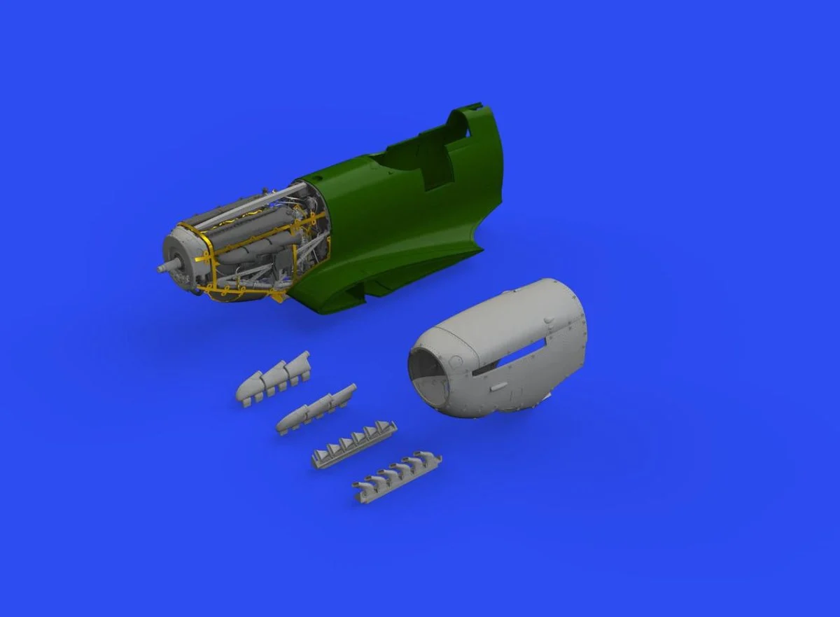 Eduard 1/48 Eduard Spitfire Mk V Engine for EDU (PE & Resin)