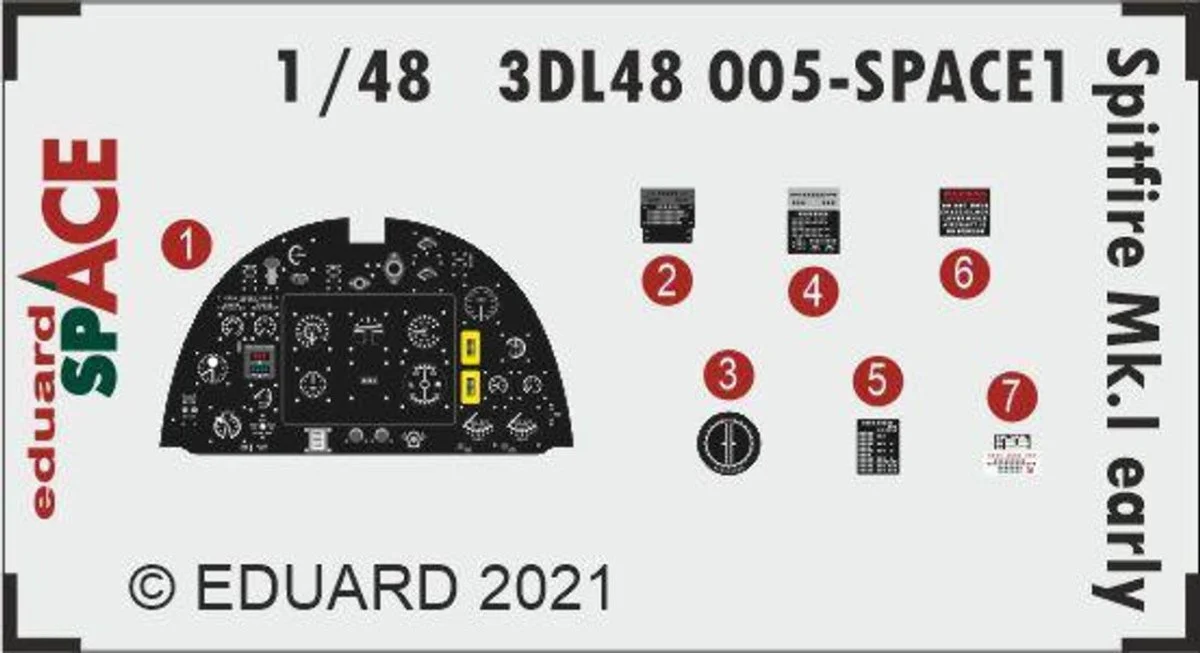 Eduard 1/48 Eduard Spitfire Mk.I early Space for Eduard