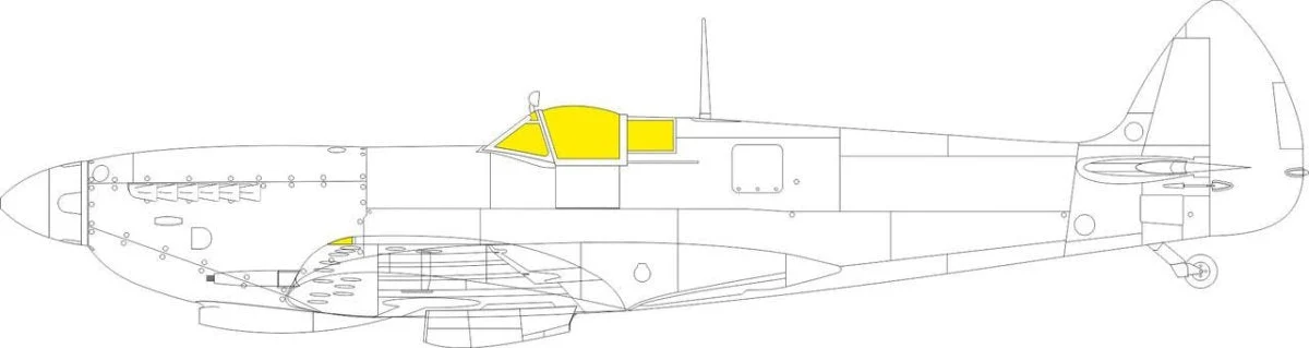 Eduard 1/48 Eduard Spitfire Mk.IX TFace MASK for EDUARD