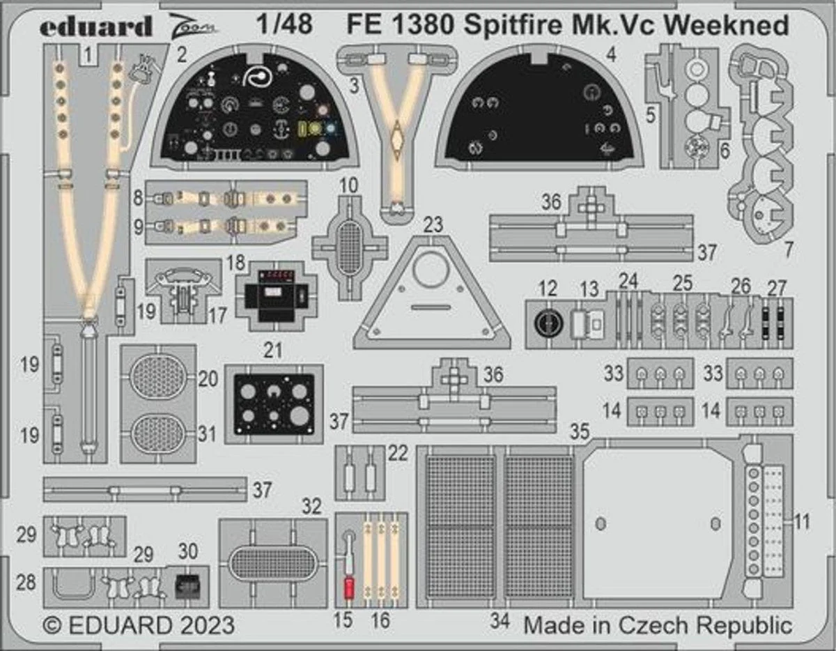 Eduard 1/48 Eduard Spitfire Mk.Vc Weekend FE1380