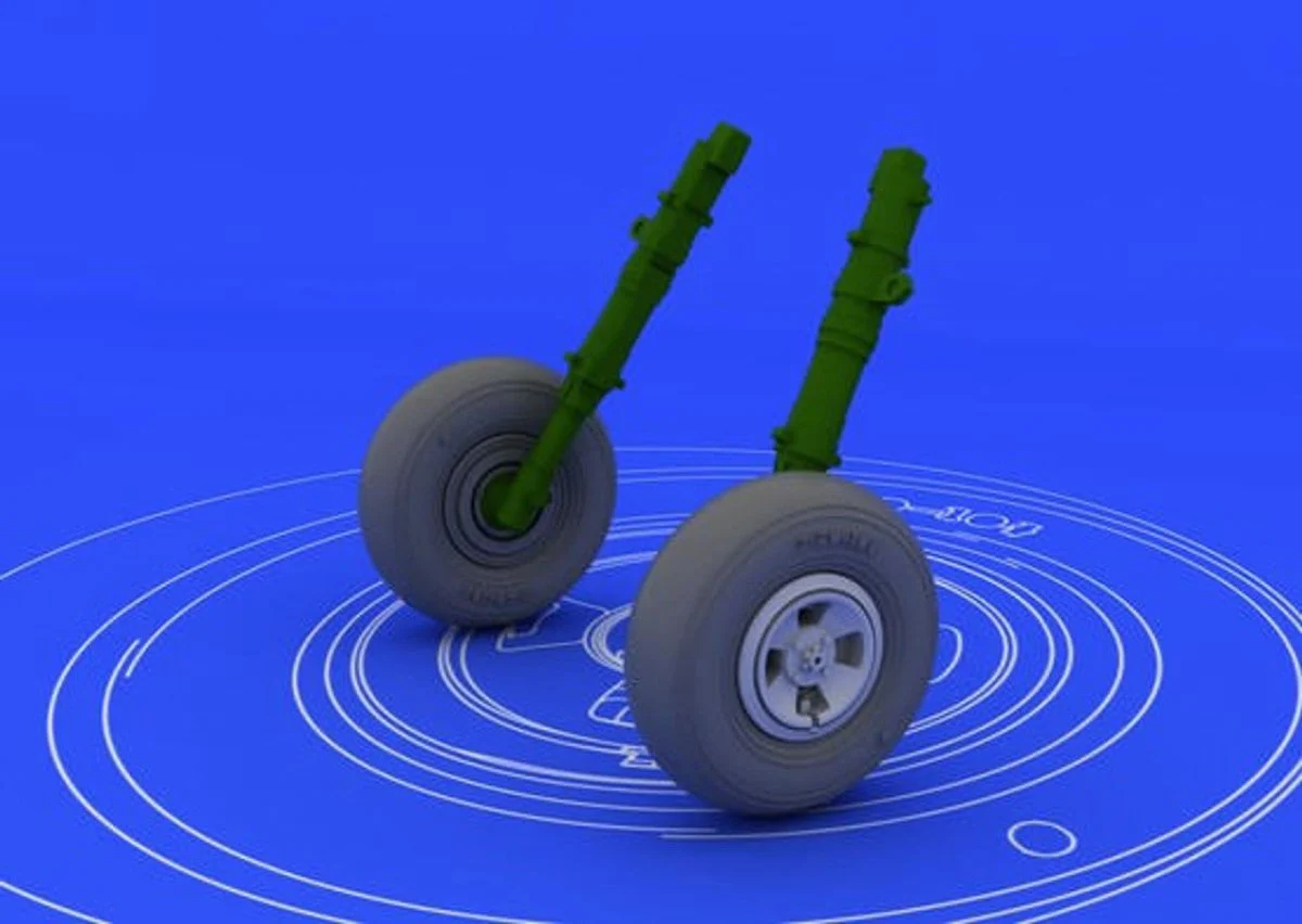 Eduard 1/48 Eduard Spitfire Wheels 4-Spoke for EDU (Resin)