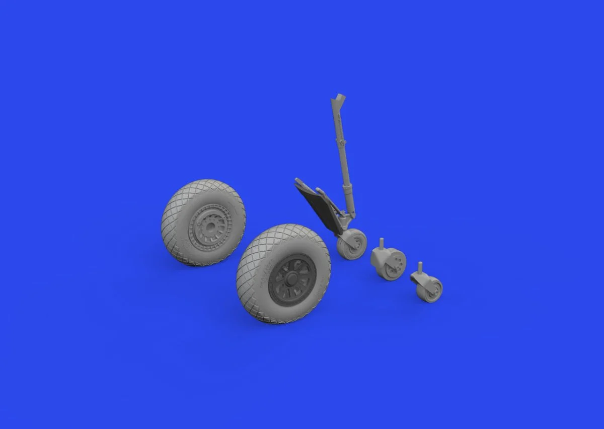 Eduard 1/48 Eduard TBF/TBM wheels w/pattern Brassin