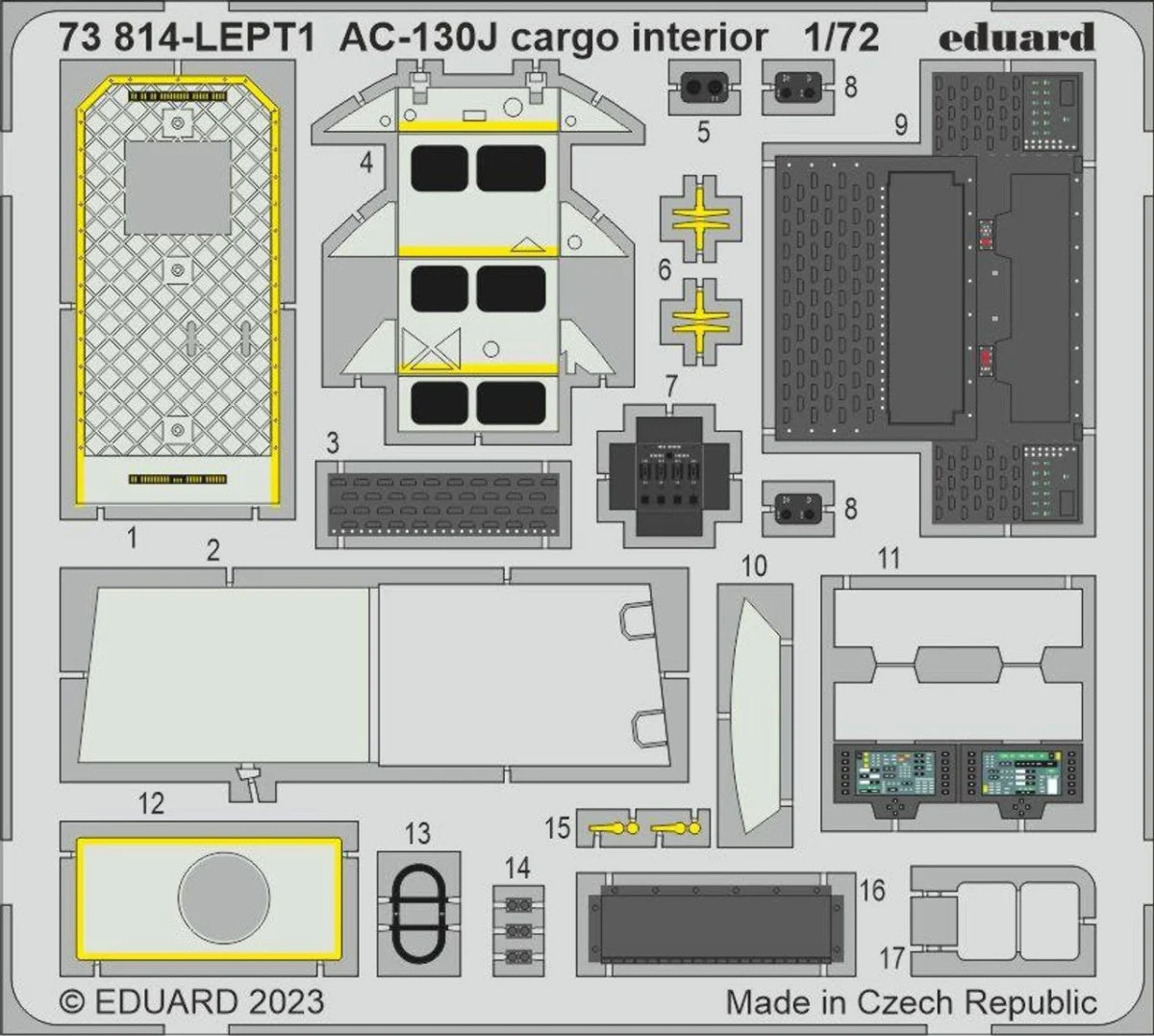 Eduard 1/72 Eduard AC-130J cargo interior