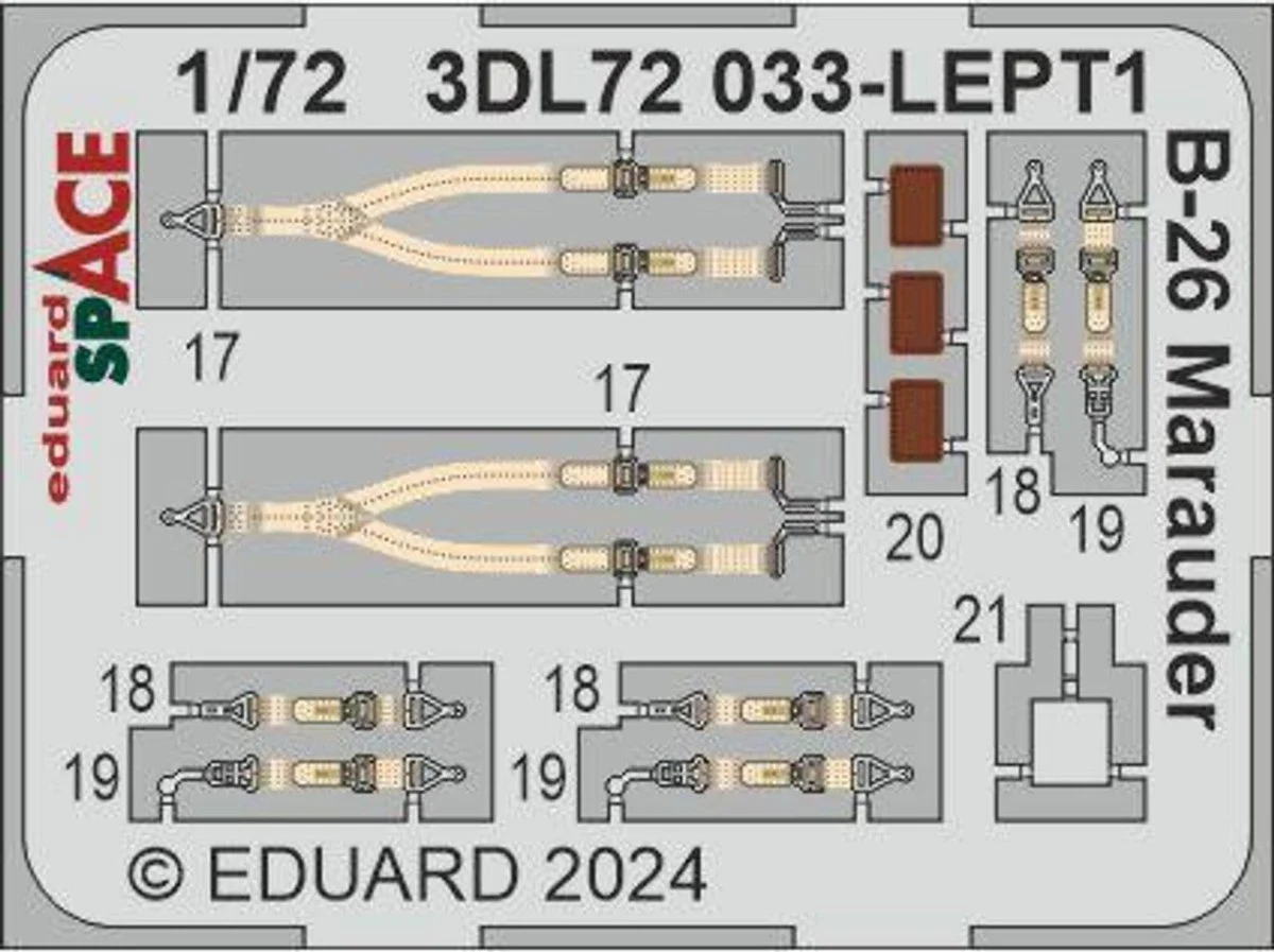 Eduard 1/72 Eduard B-26 Marauder SPACE Set