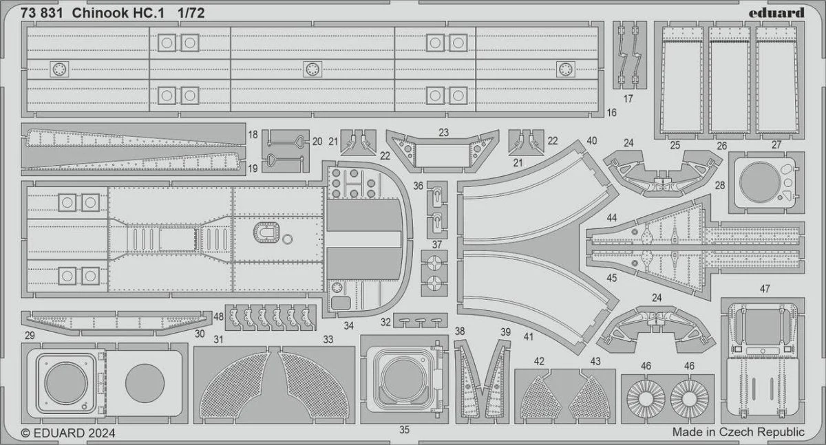 Eduard 1/72 Eduard Chinook HC.1 Photo Etch set for AIRFIX