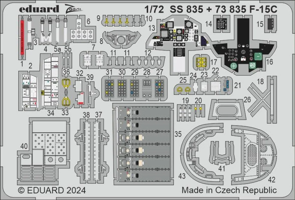 Eduard 1/72 Eduard F-15C Zoom set for FINE MOLDS