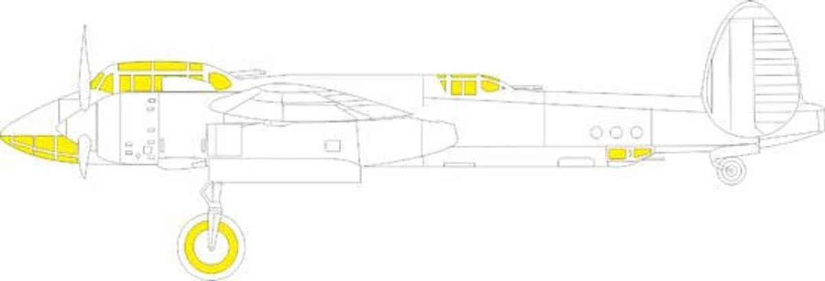 Eduard CX630 1:72 Tupolev Tu-2T Aircraft Paint Mask Set – Precision Canopy & Wheel Masks