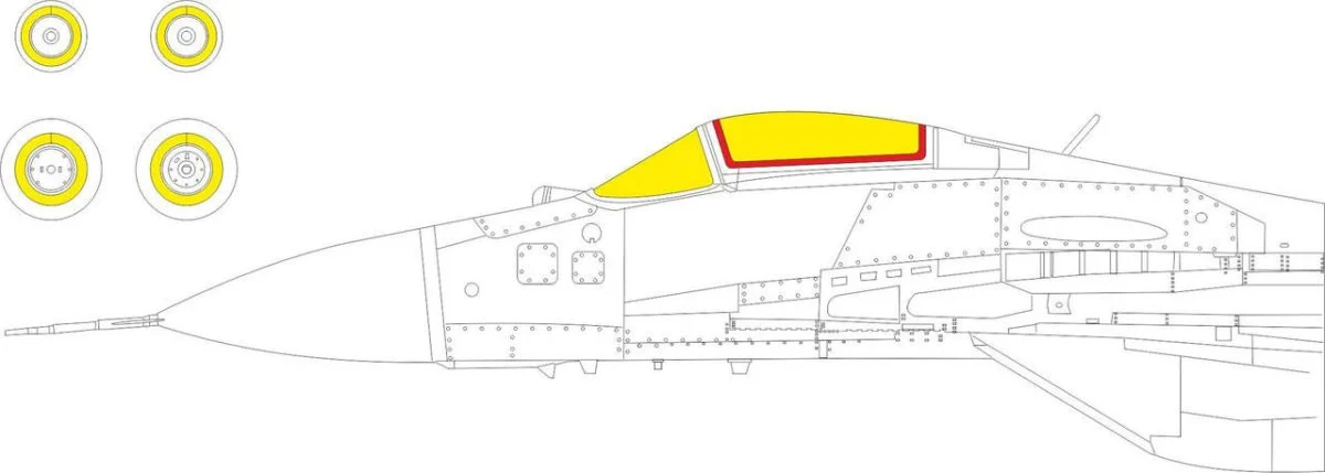 Eduard 1/72 Eduard MiG-29 9-19 SMT CS657 Masks