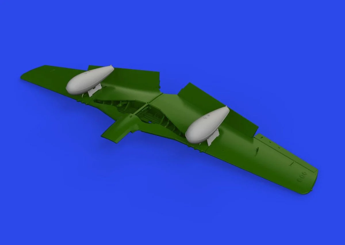 Eduard 1/72 Eduard P-51D 110gal fuel tanks PRINT Brassin for EDUARD