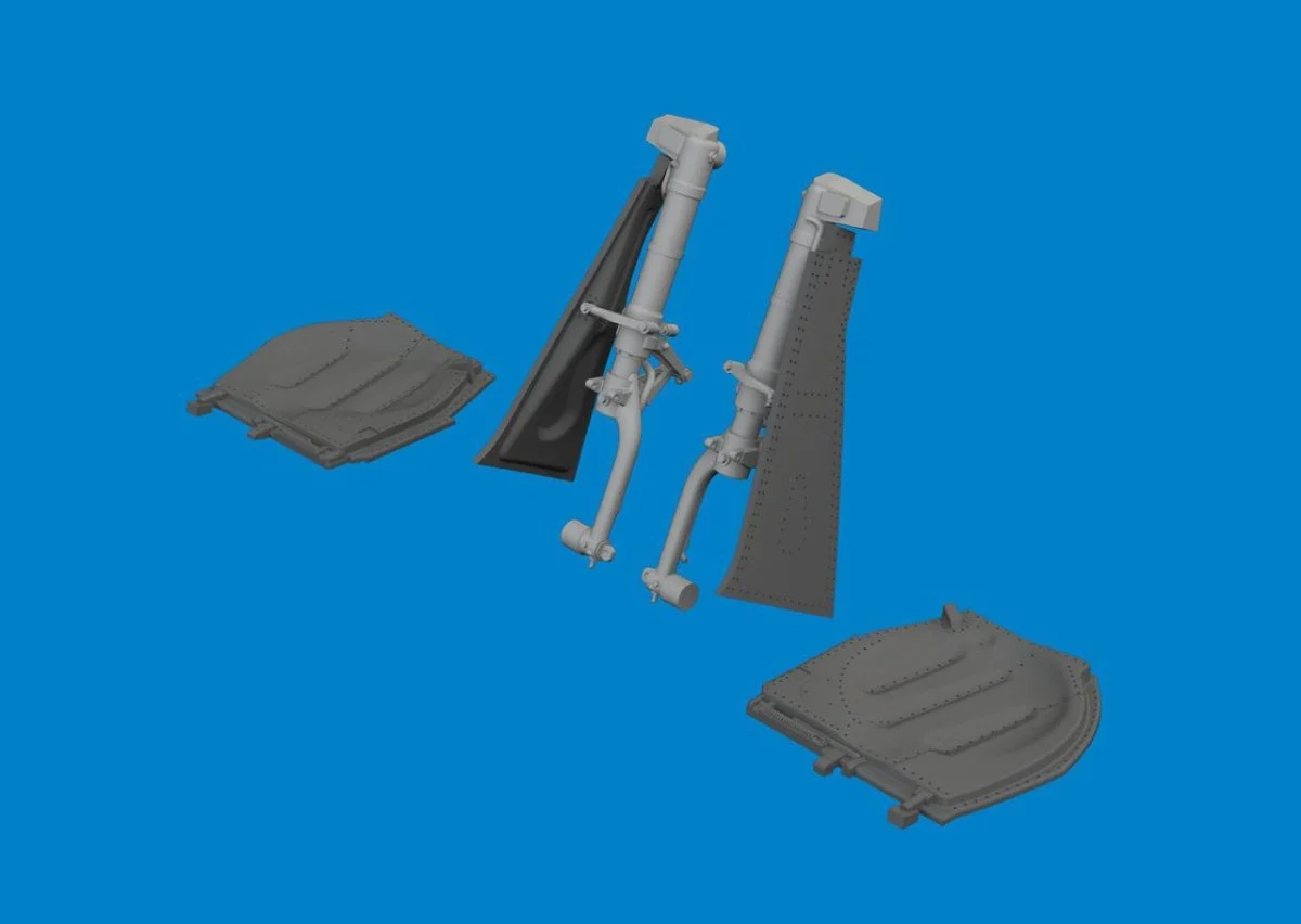 Eduard 1/72 Eduard P-51D undercarriage legs PRINT Brassin for EDUARD