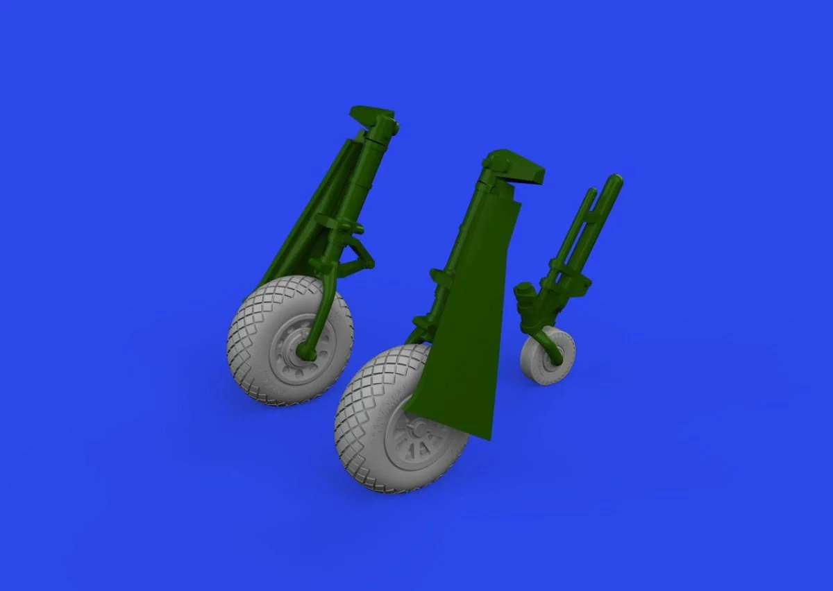 Eduard 1/72 Eduard P-51D wheels diamond tread 2 Brassin for EDUARD