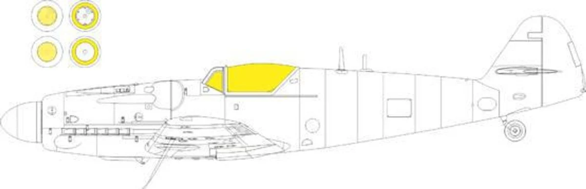 Eduard 1/72 Eduard S-199 bubble canopy Weekend CX652