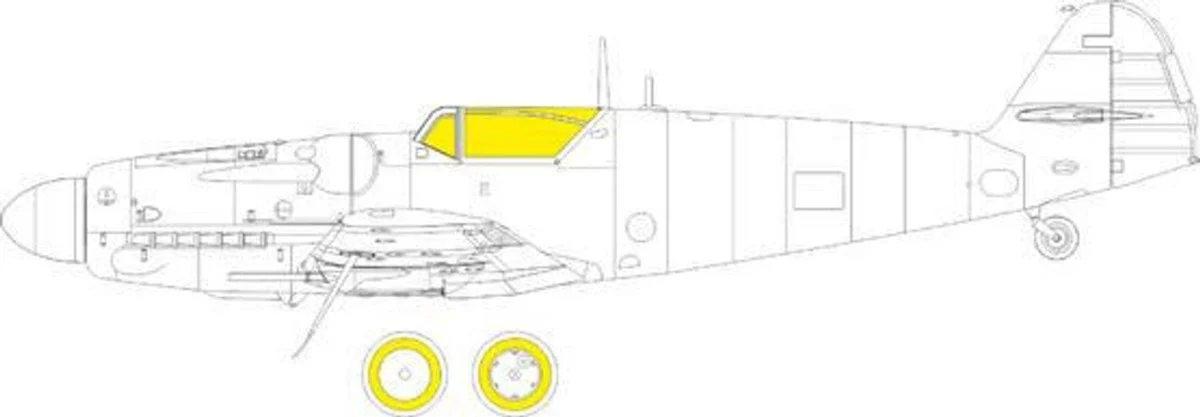 Eduard 1/72 Eduard S-199 Erla canopy Weekend Mask