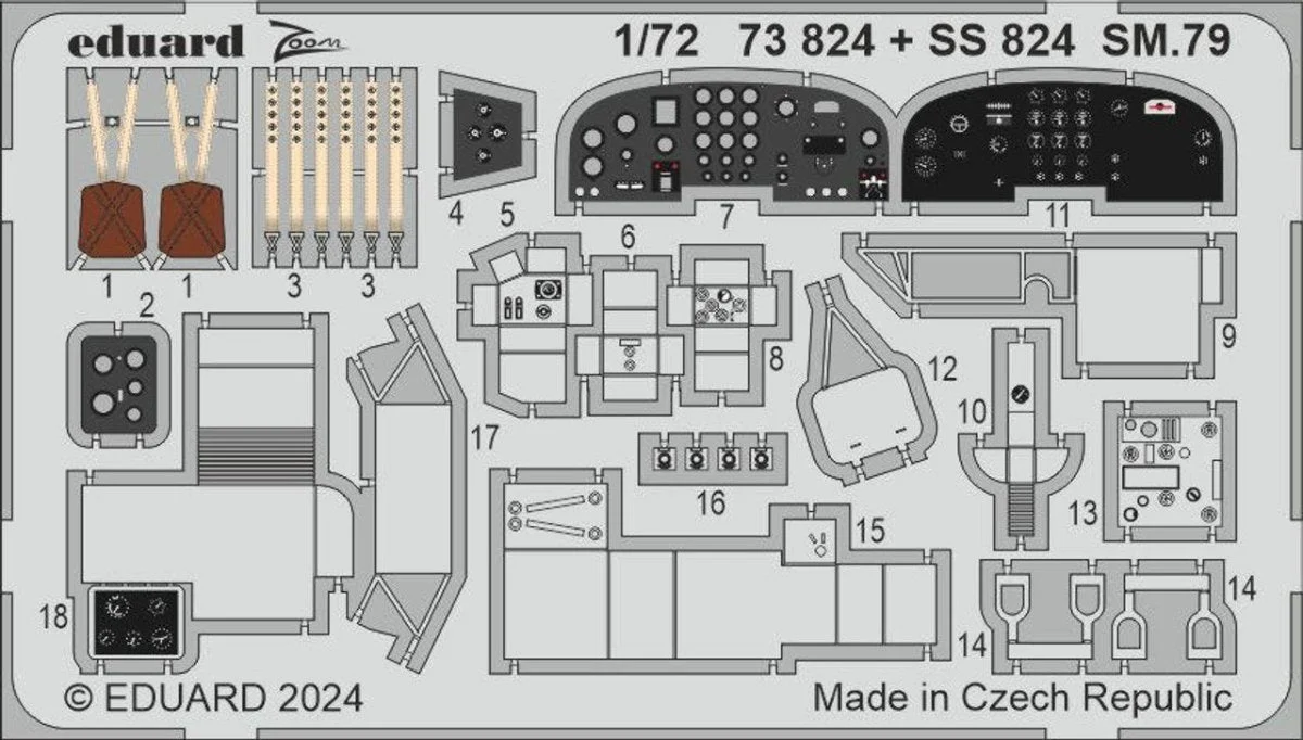 Eduard 1/72 Eduard SM.79 Zoom set