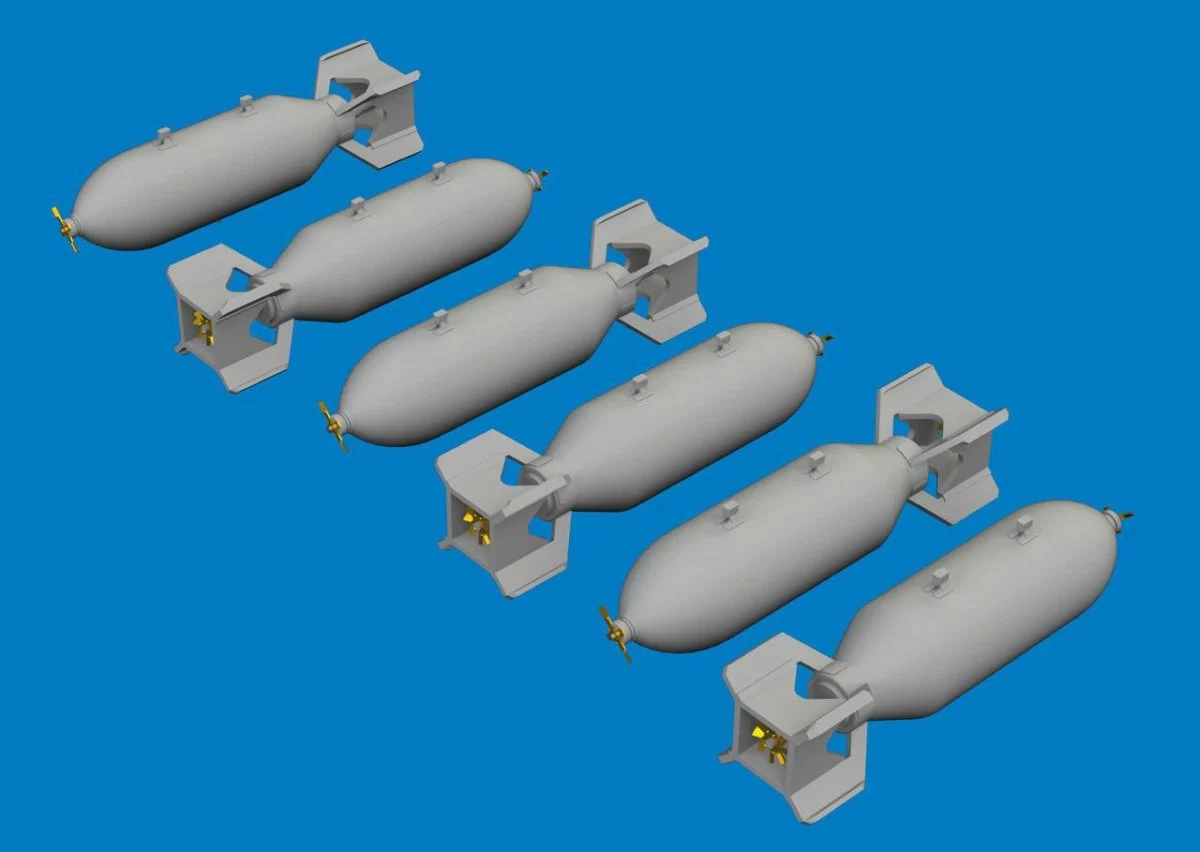 Eduard 1/72 Eduard US 500lb bombs PRINT Brassin