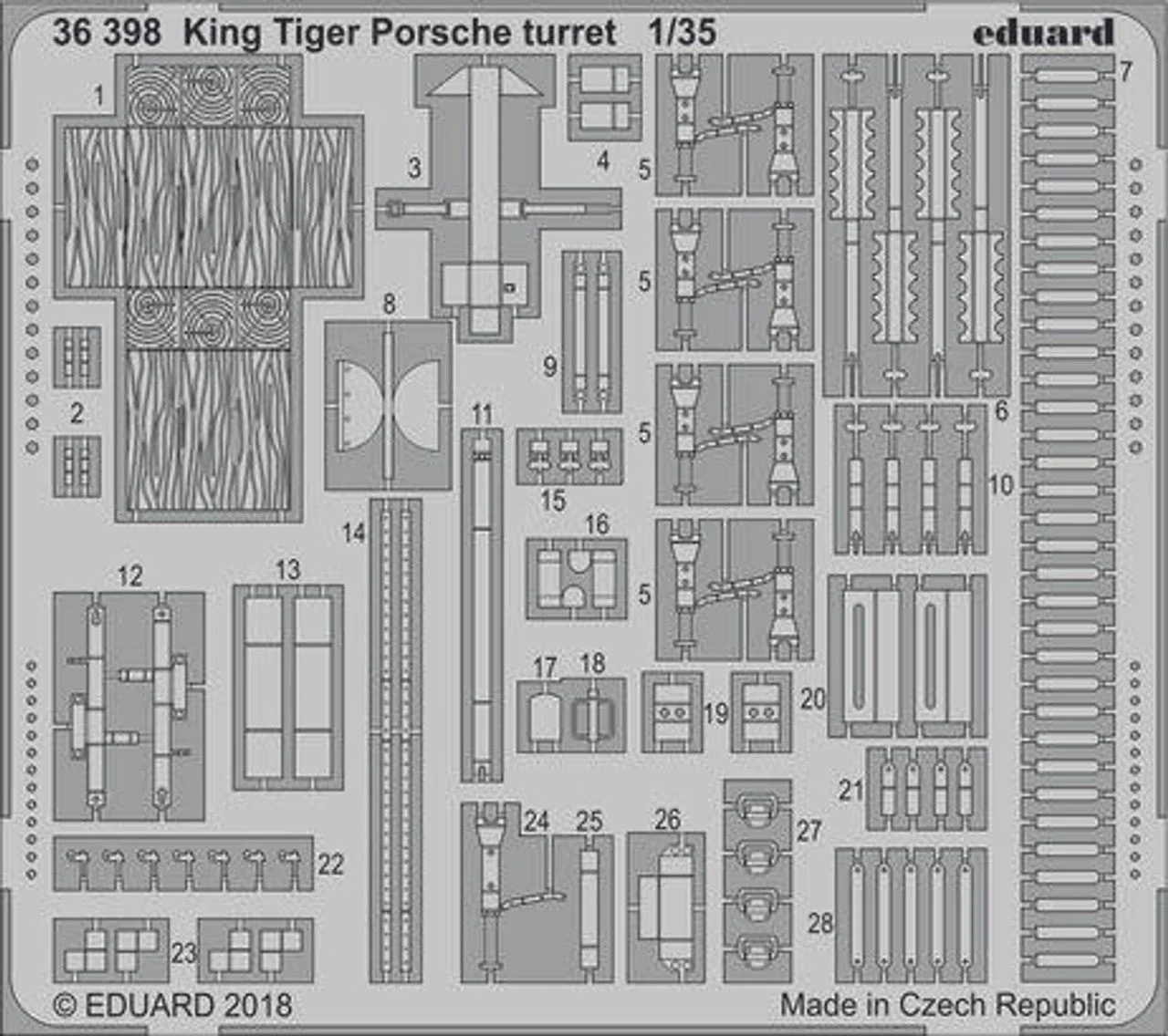 Eduard 1/35 Eduard Big Ed King Tiger Porsche for Meng