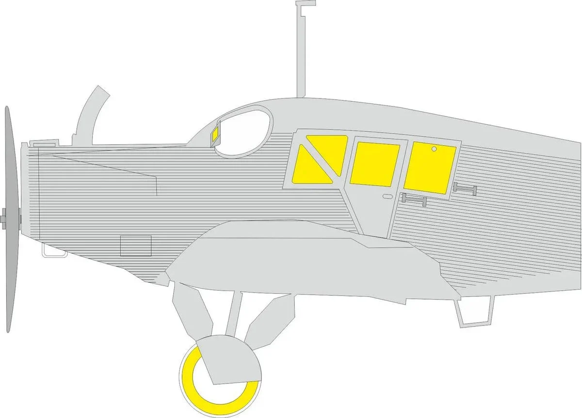1/48 Eduard Junkers F.13 MASK for MINIART