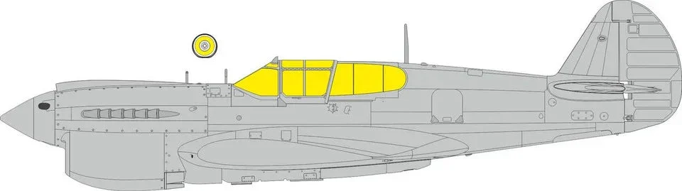1/48 Eduard P-40E MASK for EDUARD