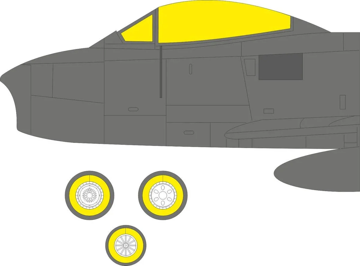 1/48 Eduard F-86F-25/30 MASK for AIRFIX