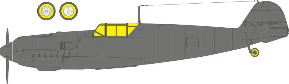 1/48 Eduard Bf 109E-3 TFace MASK for HOBBY BOSS
