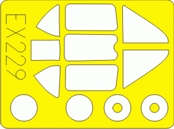 1/48 Eduard Paint Mask for TRUMPETER MiG-3
