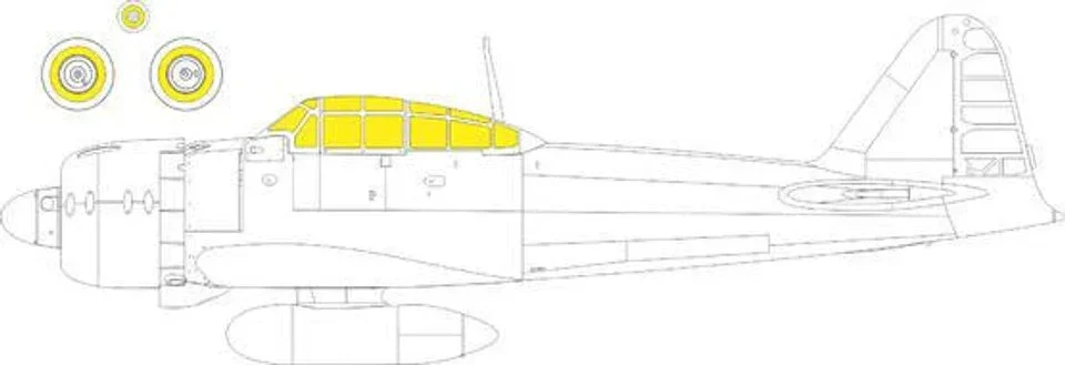 1/48 Eduard Mask A6M3 Zero Type 32 Weekend for Eduard