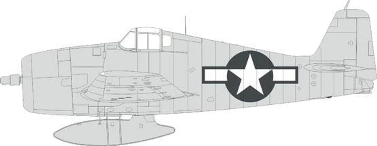 Eduard 1/48 Eduard F6F-3 US national insignia Mask