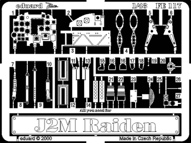 1/48 Eduard J2M Raiden for Hasegawa