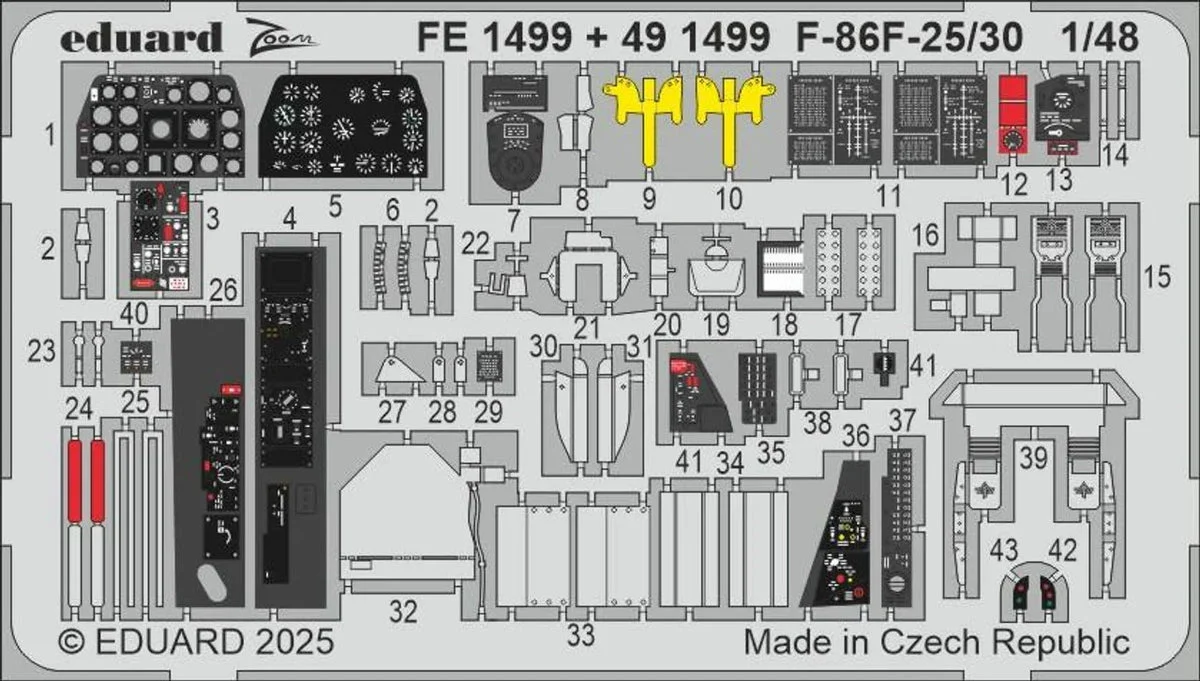 1/48 Eduard F-86F-25/30 Zoom set for AIRFIX