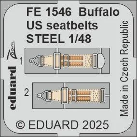 1/48 Eduard Buffalo US seatbelts STEEL