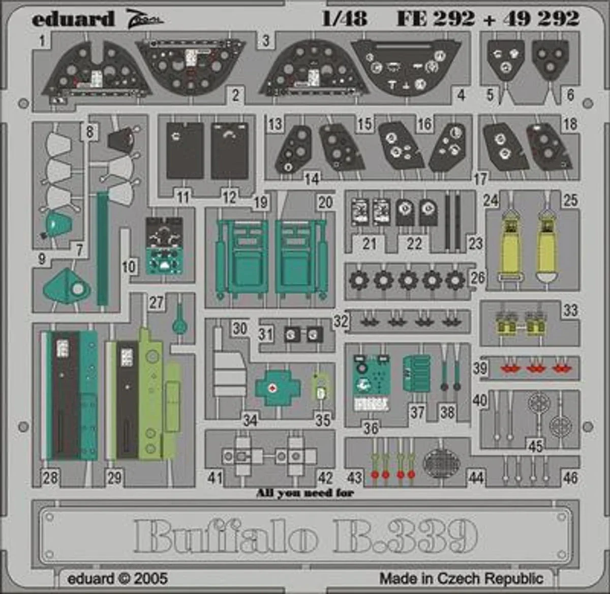 1/48 Eduard Buffalo Model 339 for Tamiya