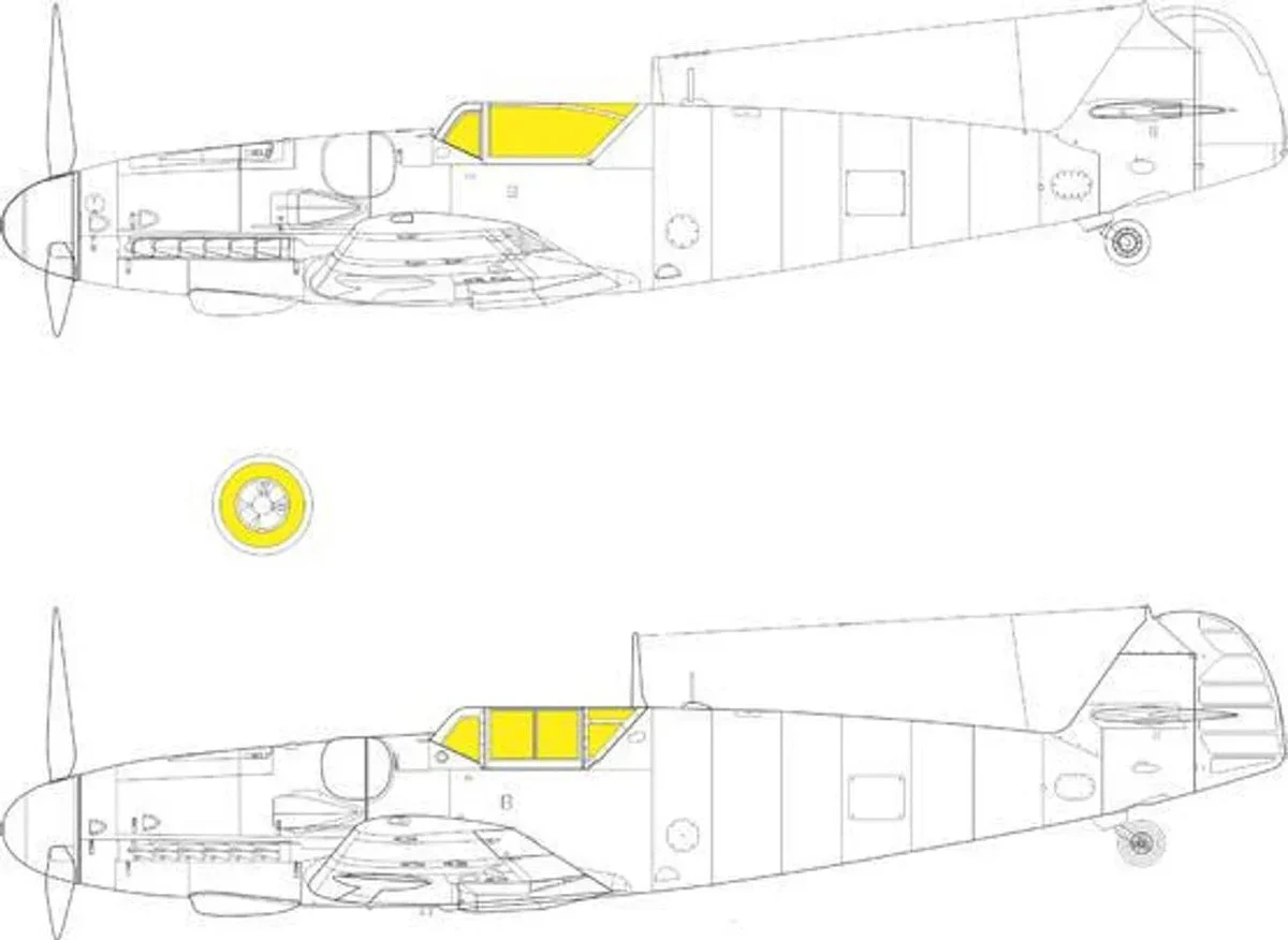 1/35 Eduard Mask Bf 109G-6 TFace for Border Model